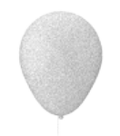 Luftballon METALLIC Ø 27 cm unbedruckt