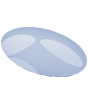3D Gel-Aufkleber oval (oval konturgeschnitten)