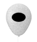 Luftballon METALLIC Ø 27 cm 1/0-farbig (schwarz) einseitig bedruckt