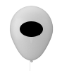 Luftballon PASTELL Ø 30 cm 1/0-farbig (schwarz) einseitig bedruckt