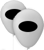 Luftballon PASTELL Ø 30 cm 1/1-farbig (schwarz) zweiseitig bedruckt