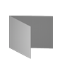 Taufkarte DIN A5 quer 4-seiter 4/4 farbig mit beidseitig partieller Glitzer-Lackierung
