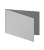 Taufkarte DIN A6 quer 4-seiter 4/4 farbig mit beidseitig partieller UV-Lackierung