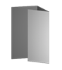 Taufkarte DIN lang 6-seiter Wickelfalz 4/4 farbig mit beidseitig partieller Glitzer-Lackierung