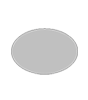 Weiße Wellpappe oval (oval konturgefräst) <br>einseitig 4/0-farbig bedruckt
