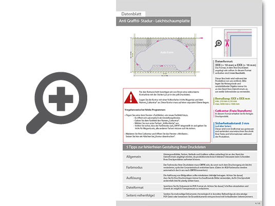 Product Bild leichtschaumplatte_stadur_mit_anti-graffiti-lack_gl__nzend_in_auto-form_konturgefr__st___einseitig_4_0-farbig_bedruckt